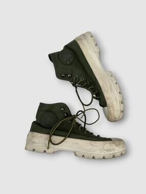 Converse Chuck Taylor All Star Lugged Gore-Tex Olive Green Leather High Tops 8.5